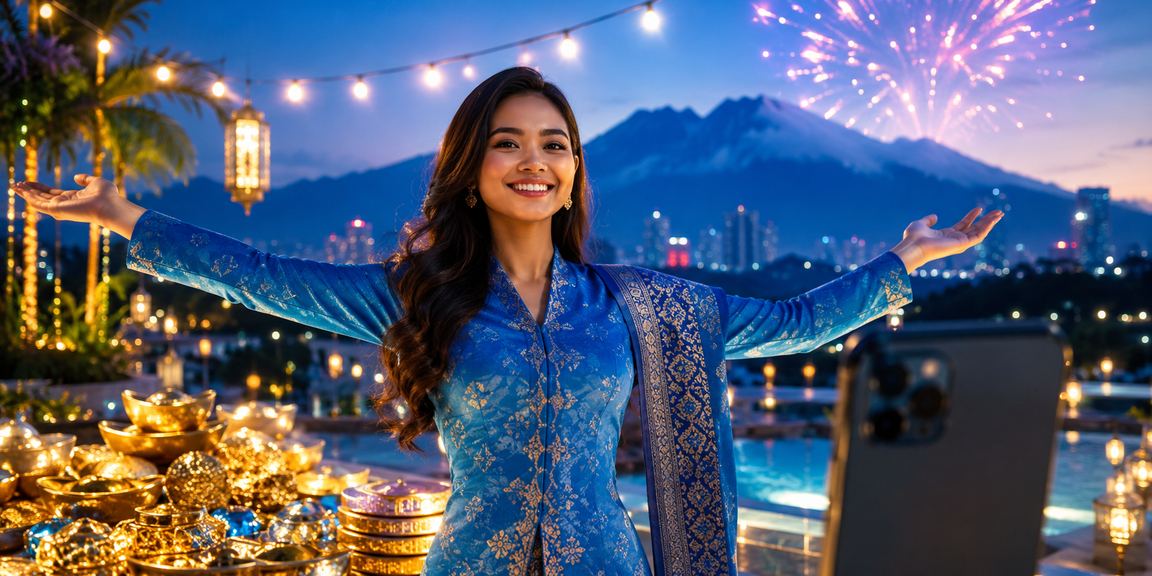 Pengguna mudah alih berbaju kurung di Sabah mengikuti pertaruhan sukan di platform 175
