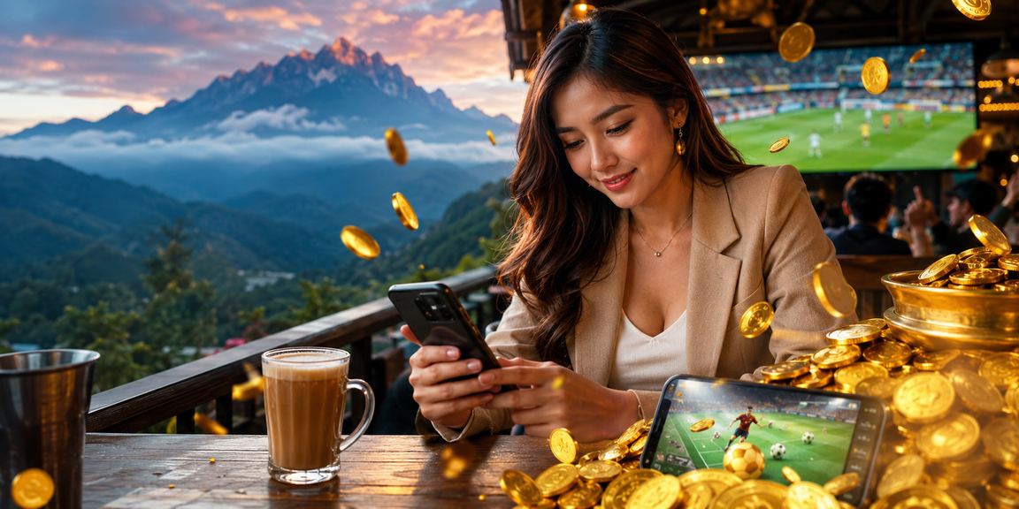 Pemain kasino langsung di Sabah menggunakan telefon pintar untuk akses meja baccarat